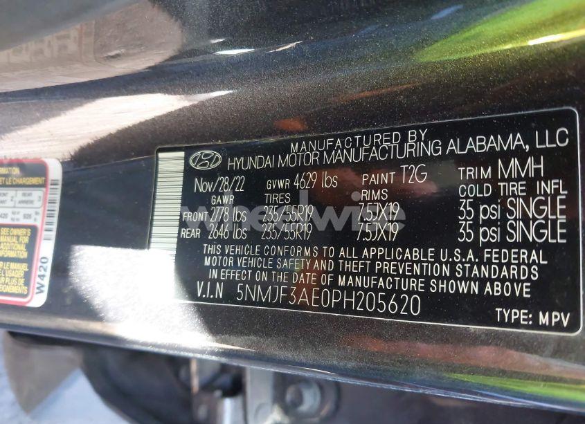 Photo 9 of 2023 Hyundai Tucson SEL (VIN 5NMJF3AE0PH205620)