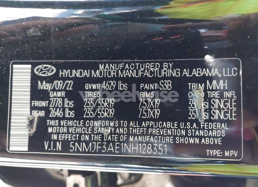Photo 9 of 2022 Hyundai Tucson SEL (VIN 5NMJF3AE1NH128351)