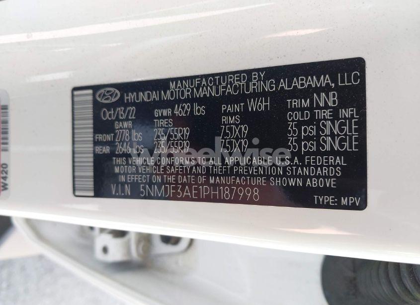 Photo 9 of 2023 Hyundai Tucson SEL (VIN 5NMJF3AE1PH187998)