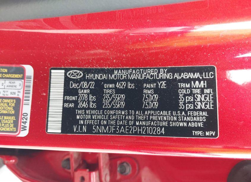 Photo 9 of 2023 Hyundai Tucson SEL (VIN 5NMJF3AE2PH210284)