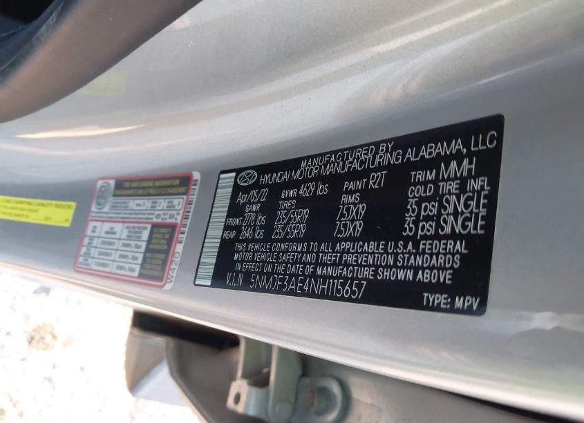 Photo 9 of 2022 Hyundai Tucson SEL (VIN 5NMJF3AE4NH115657)