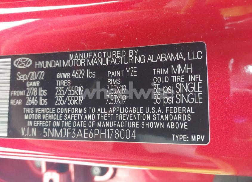 Photo 9 of 2023 Hyundai Tucson SEL (VIN 5NMJF3AE6PH178004)