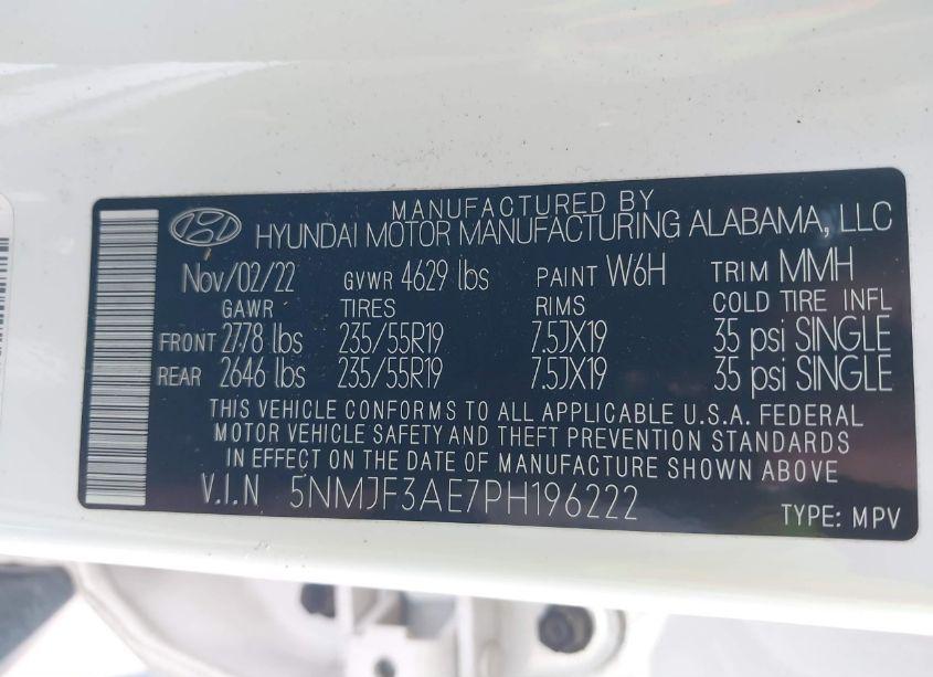 Photo 9 of 2023 Hyundai Tucson SEL (VIN 5NMJF3AE7PH196222)