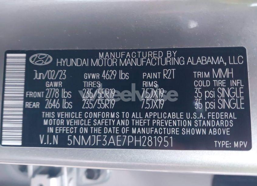 Photo 9 of 2023 Hyundai Tucson SEL (VIN 5NMJF3AE7PH281951)