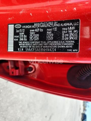 Photo 4 of 2022 HYUNDAI TUCSON SEL (VIN 5NMJF3AE8NH144224)
