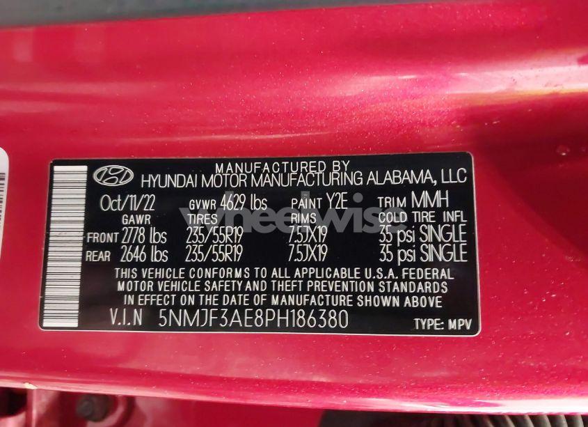 Photo 9 of 2023 Hyundai Tucson SEL (VIN 5NMJF3AE8PH186380)