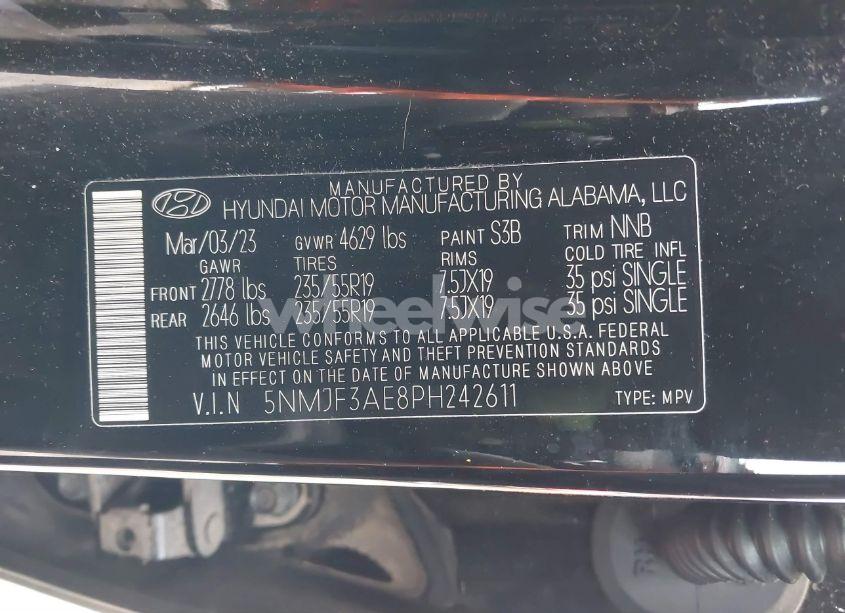 Photo 9 of 2023 Hyundai Tucson SEL (VIN 5NMJF3AE8PH242611)