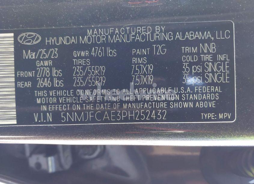 Photo 9 of 2023 Hyundai Tucson SEL (VIN 5NMJFCAE3PH252432)