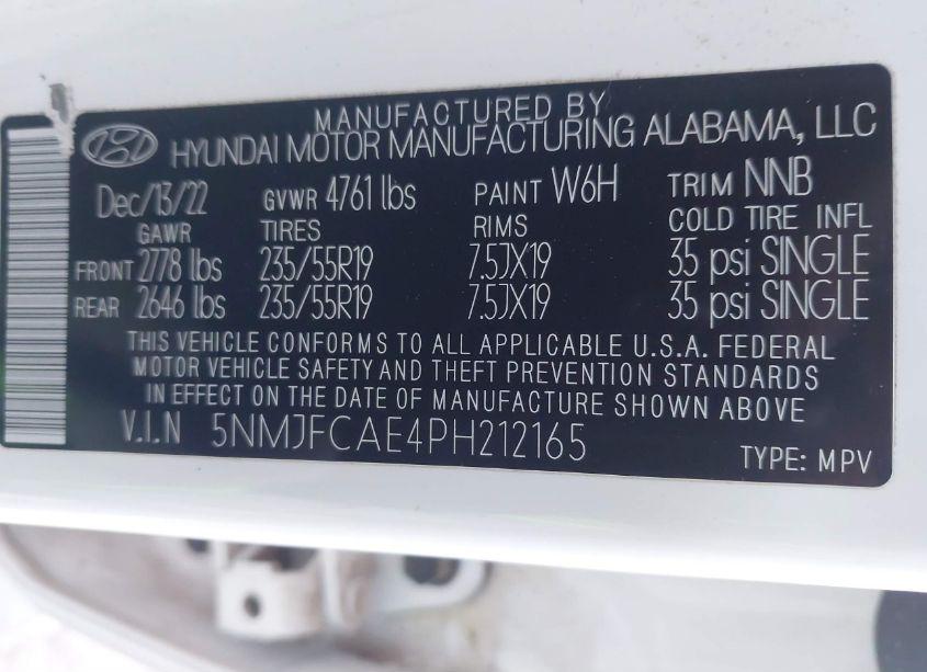 Photo 9 of 2023 Hyundai Tucson SEL (VIN 5NMJFCAE4PH212165)