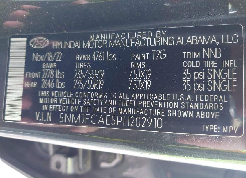 Photo 9 of 2023 Hyundai Tucson SEL (VIN 5NMJFCAE5PH202910)