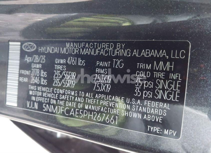Photo 9 of 2023 Hyundai Tucson SEL (VIN 5NMJFCAE5PH267661)