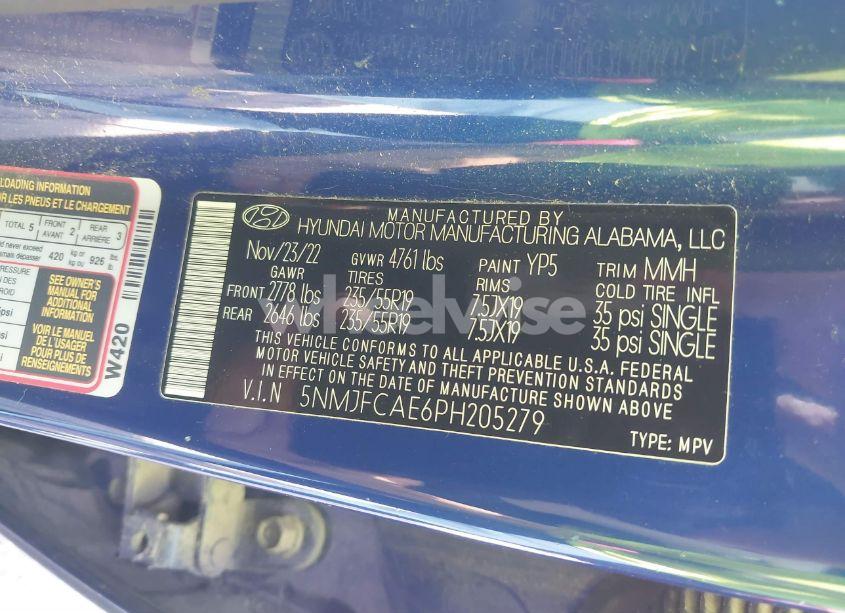 Photo 9 of 2023 Hyundai Tucson SEL (VIN 5NMJFCAE6PH205279)