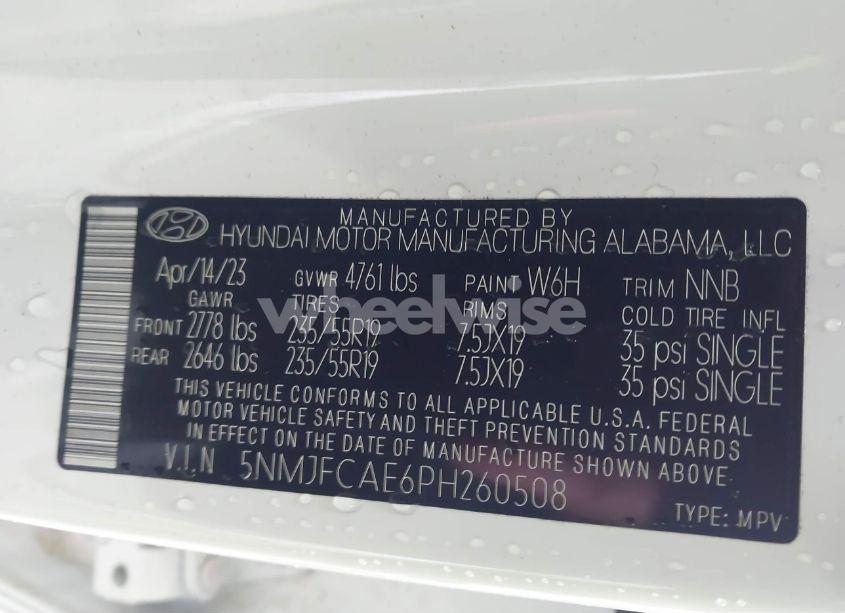 Photo 9 of 2023 Hyundai Tucson SEL (VIN 5NMJFCAE6PH260508)