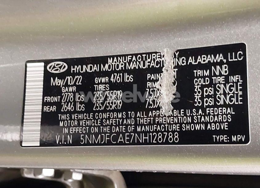 Photo 9 of 2022 Hyundai Tucson SEL (VIN 5NMJFCAE7NH128788)