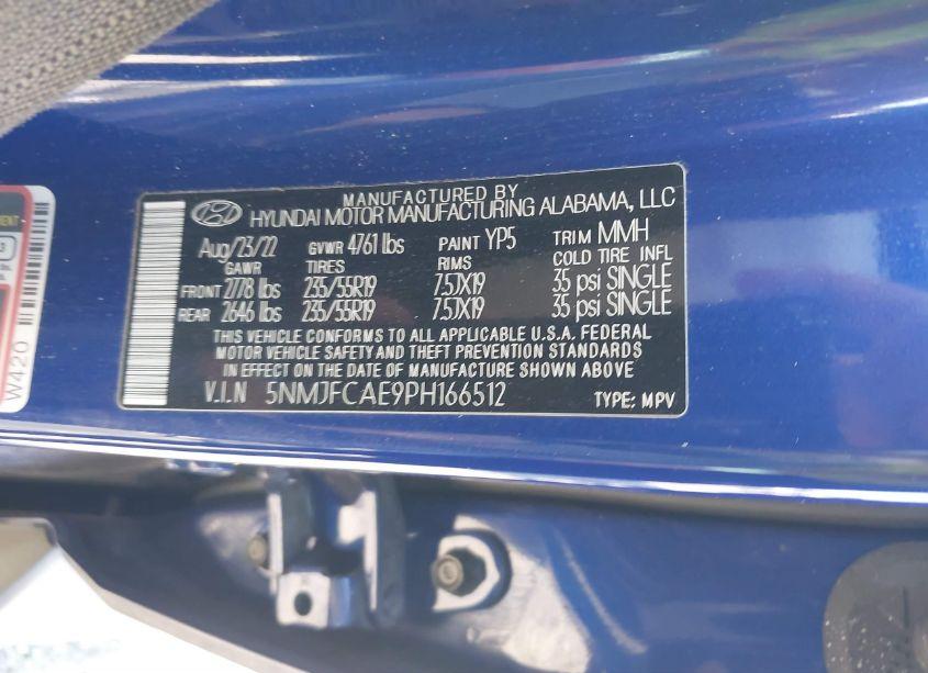 Photo 9 of 2023 Hyundai Tucson SEL (VIN 5NMJFCAE9PH166512)