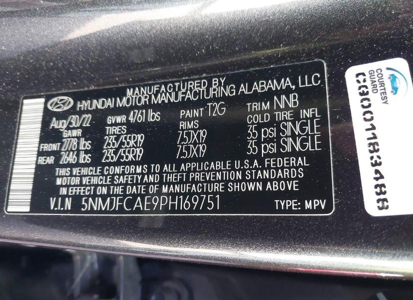 Photo 9 of 2023 Hyundai Tucson SEL (VIN 5NMJFCAE9PH169751)