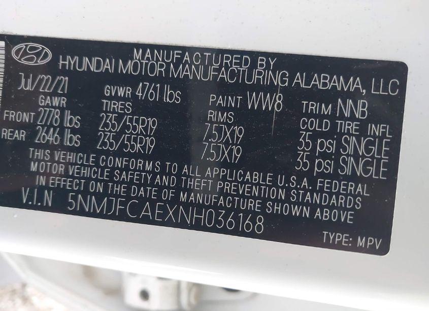 Photo 9 of 2022 Hyundai Tucson SEL (VIN 5NMJFCAEXNH036168)