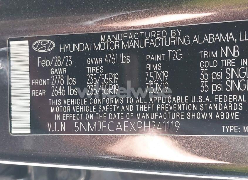 Photo 9 of 2023 Hyundai Tucson SEL (VIN 5NMJFCAEXPH241119)