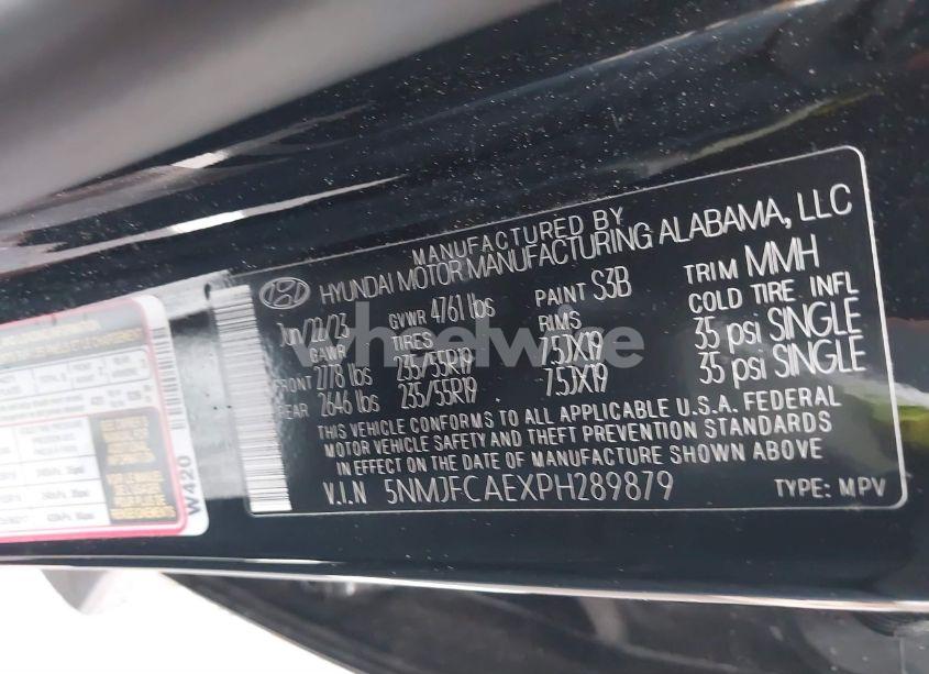 Photo 9 of 2023 Hyundai Tucson SEL (VIN 5NMJFCAEXPH289879)