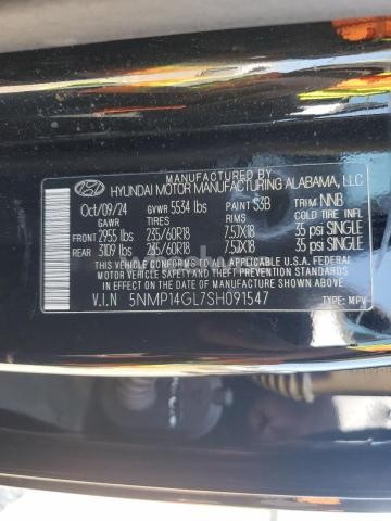 Photo 5 of 2025 HYUNDAI SANTA FE SE (VIN 5NMP14GL7SH091547)