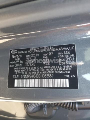Photo 13 of 2025 HYUNDAI SANTA FE SEL (VIN 5NMP24G10SH032559)