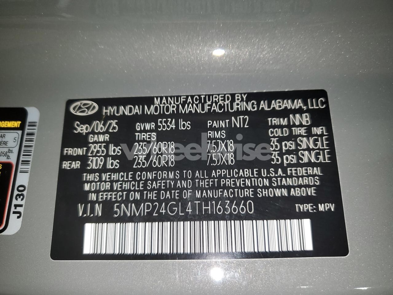 Photo 13 of 2026 HYUNDAI SANTA FE SEL (VIN 5NMP24GL4TH163660)