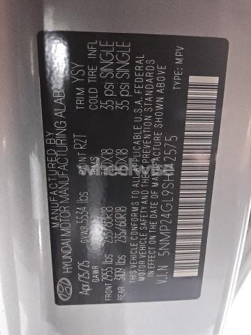 Photo 11 of 2025 HYUNDAI SANTA FE SEL (VIN 5NMP24GL9SH142575)