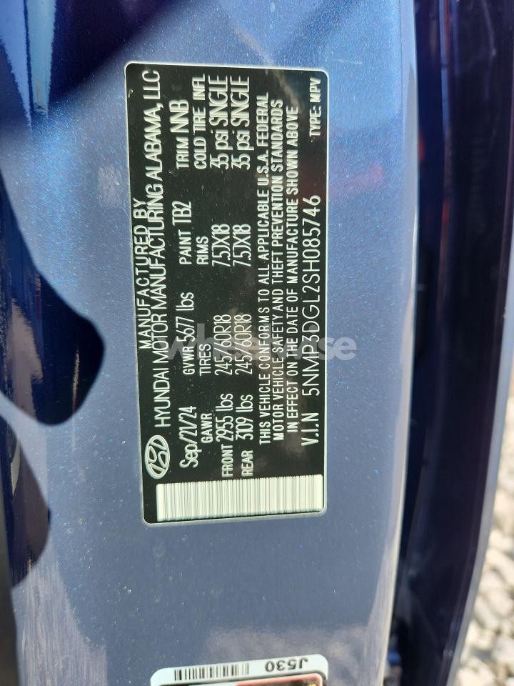 Photo 14 of 2025 HYUNDAI SANTA FE XRT (VIN 5NMP3DGL2SH085746)