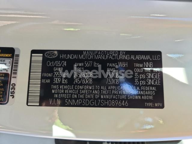 Photo 7 of 2025 HYUNDAI SANTA FE XRT (VIN 5NMP3DGL7SH089646)