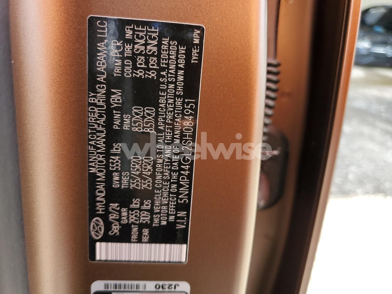 Photo 13 of 2025 HYUNDAI SANTA FE LIMITED (VIN 5NMP44GL2SH084951)