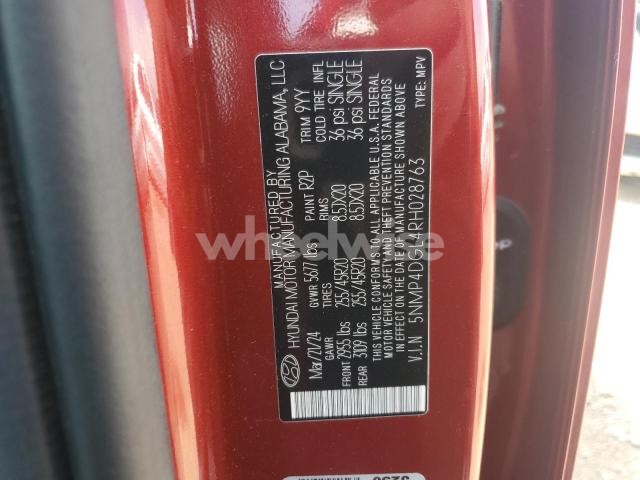 Photo 7 of 2024 HYUNDAI SANTA FE LIMITED (VIN 5NMP4DGL4RH028763)