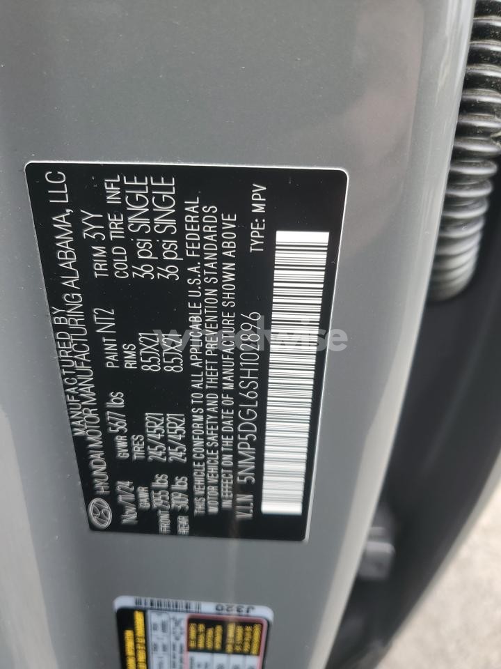 Photo 13 of 2025 HYUNDAI SANTA FE CALLIGRAPHY (VIN 5NMP5DGL6SH102896)