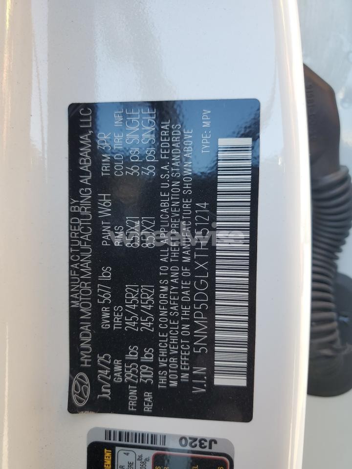 Photo 14 of 2026 HYUNDAI SANTA FE CALLIGRAPHY (VIN 5NMP5DGLXTH151214)