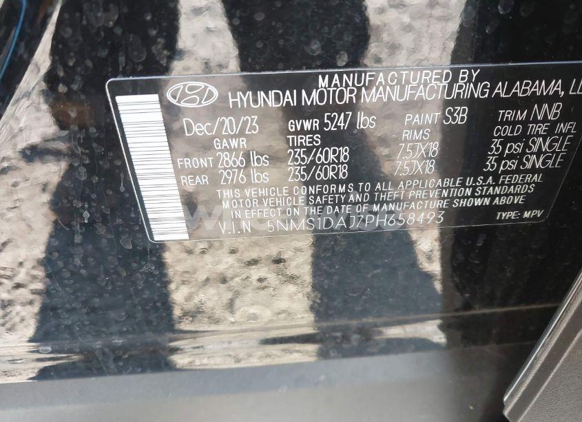 Photo 9 of 2023 Hyundai Santa FE SE (VIN 5NMS1DAJ7PH658493)