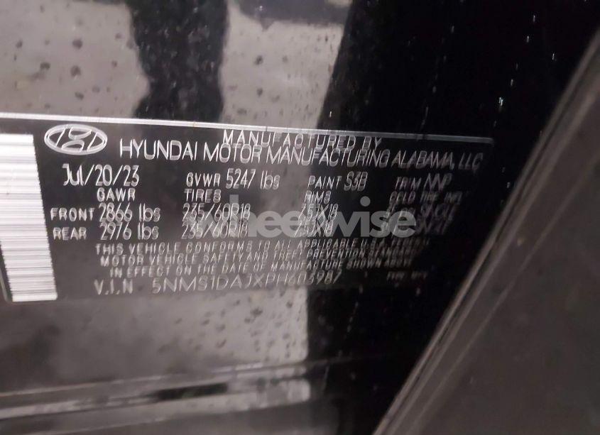 Photo 9 of 2023 Hyundai Santa FE SE (VIN 5NMS1DAJXPH603987)
