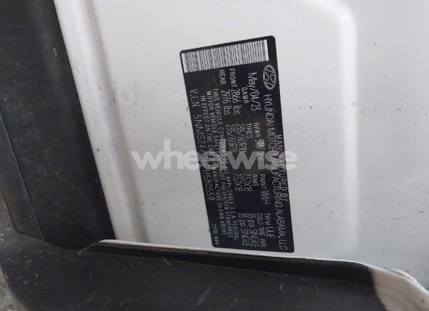 Photo 9 of 2023 Hyundai Santa FE SEL (VIN 5NMS24AJ8PH580559)