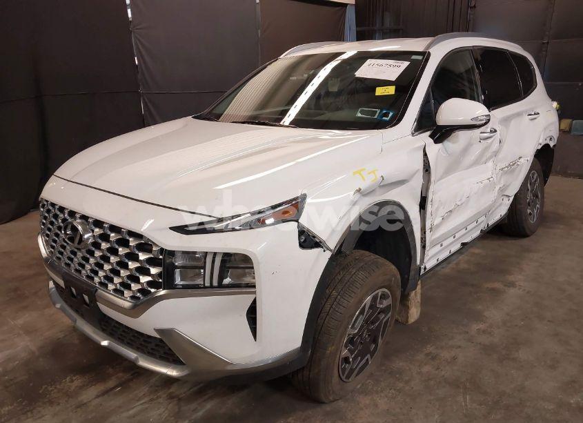 Photo 2 of 2023 Hyundai Santa FE HYBRID BLUE (VIN 5NMS2DA19PH001739)