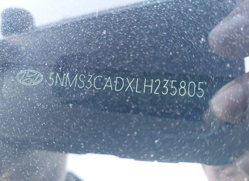 Photo 9 of 2020 Hyundai Santa FE SEL (VIN 5NMS3CADXLH235805)