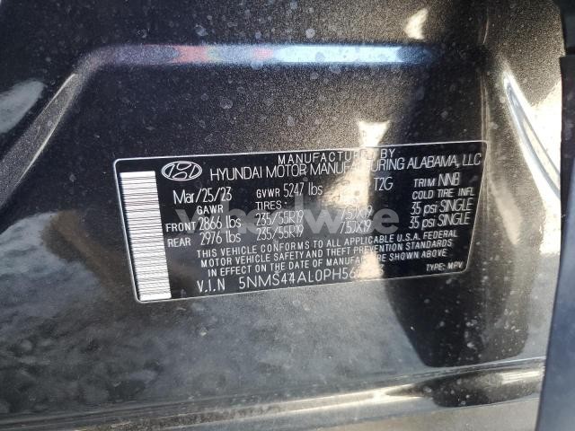 Photo 10 of 2023 HYUNDAI SANTA FE LIMITED (VIN 5NMS44AL0PH567753)