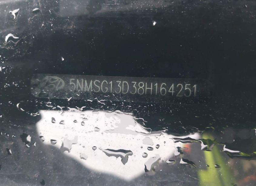 Photo 9 of 2008 Hyundai Santa FE GLS (VIN 5NMSG13D38H164251)