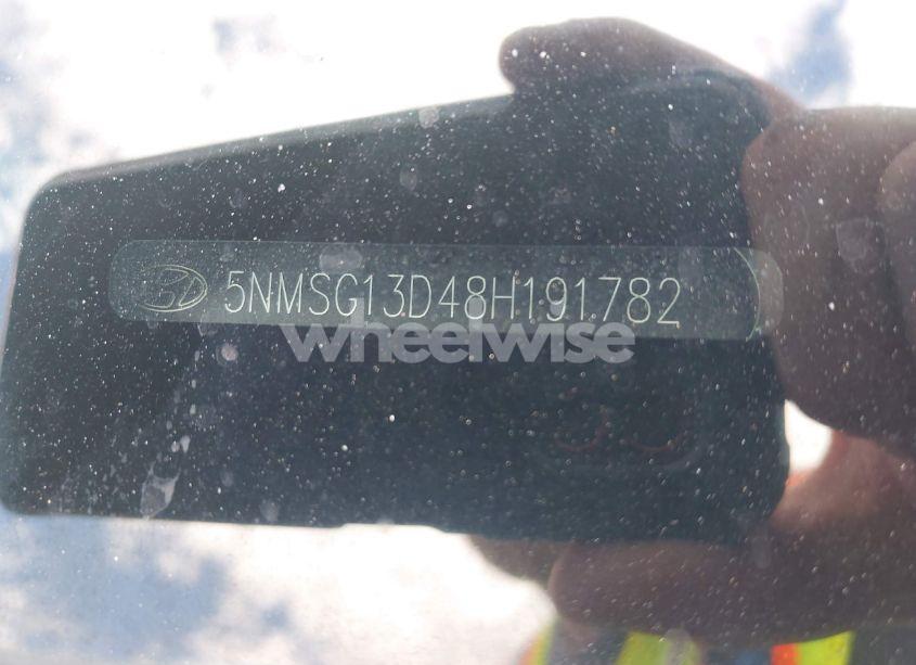 Photo 9 of 2008 Hyundai Santa FE GLS (VIN 5NMSG13D48H191782)