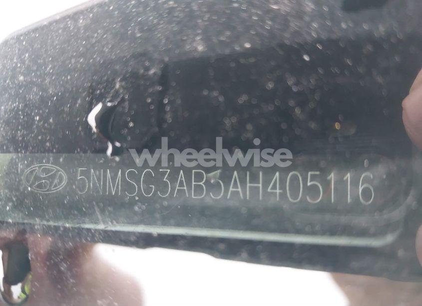 Photo 9 of 2010 Hyundai Santa FE GLS (VIN 5NMSG3AB5AH405116)