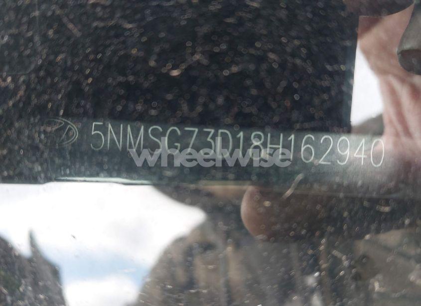 Photo 9 of 2008 Hyundai Santa FE GLS (VIN 5NMSG73D18H162940)