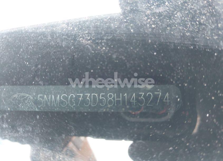 Photo 9 of 2008 Hyundai Santa FE GLS (VIN 5NMSG73D58H143274)