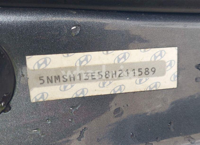 Photo 9 of 2008 Hyundai Santa FE LIMITED/SE (VIN 5NMSH13E58H211589)