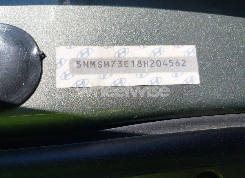 Photo 9 of 2008 Hyundai Santa FE LIMITED/SE (VIN 5NMSH73E18H204562)