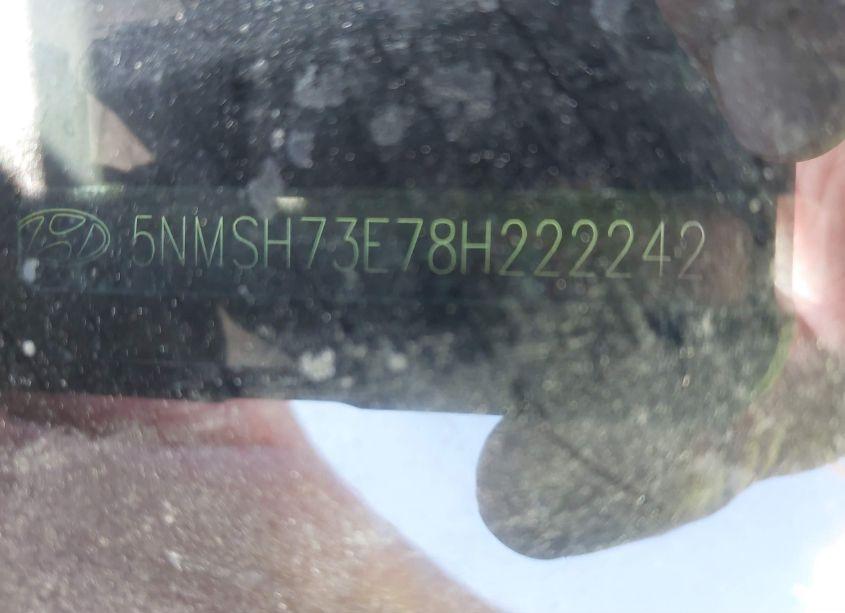 Photo 9 of 2008 Hyundai Santa FE LIMITED/SE (VIN 5NMSH73E78H222242)