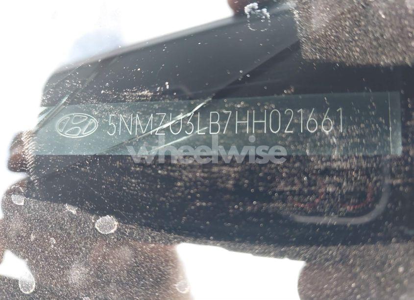 Photo 9 of 2017 Hyundai Santa FE SPORT 2.4L (VIN 5NMZU3LB7HH021661)