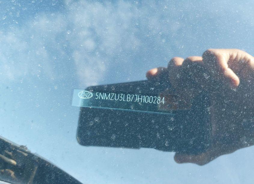 Photo 9 of 2018 Hyundai Santa FE SPORT 2.4L (VIN 5NMZU3LB7JH100284)