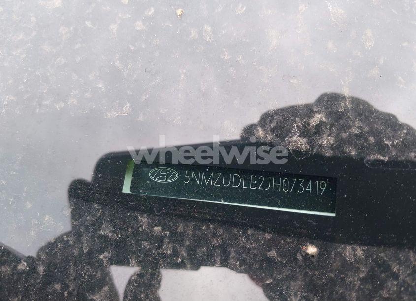 Photo 17 of 2018 Hyundai Santa FE SPORT 2.4L (VIN 5NMZUDLB2JH073419)